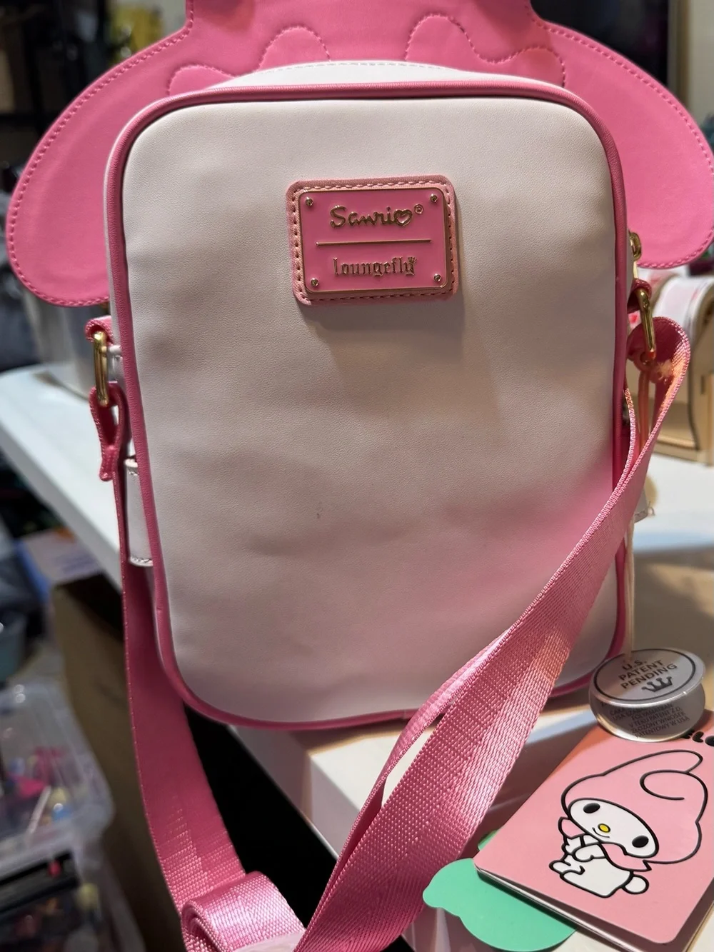 Sanrio My Melody Loungefly Crossbuddie bag. NWT E7